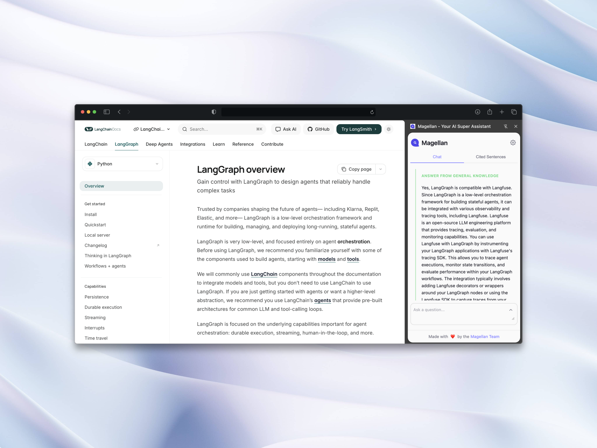 Magellan beautiful UI